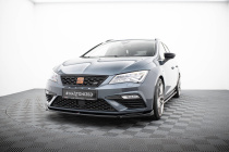 Seat Leon Cupra / FR MK3 Facelift 2017-2020 Frontläpp / Frontsplitter V.5 Maxton Design